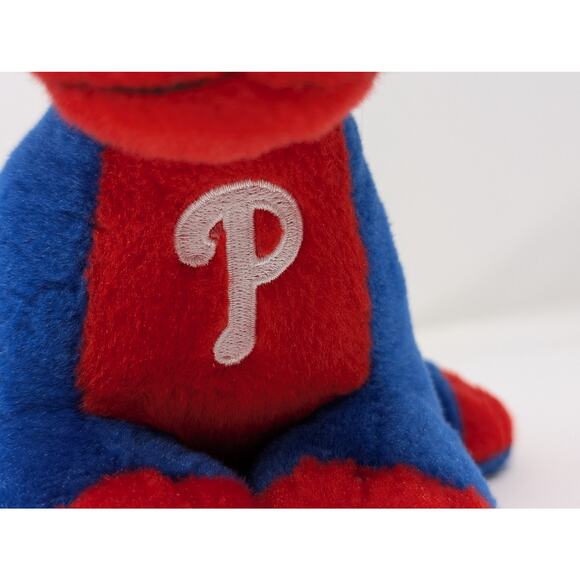 Forever Collectibles Philadelphia Phillies Stuffed Dinosaur Plush Toy Blue Red - Picture 2 of 10
